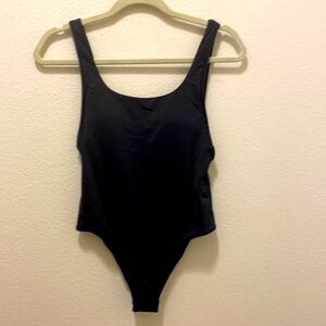Zara Women's Solid Black One-Piece Swimsuit‎